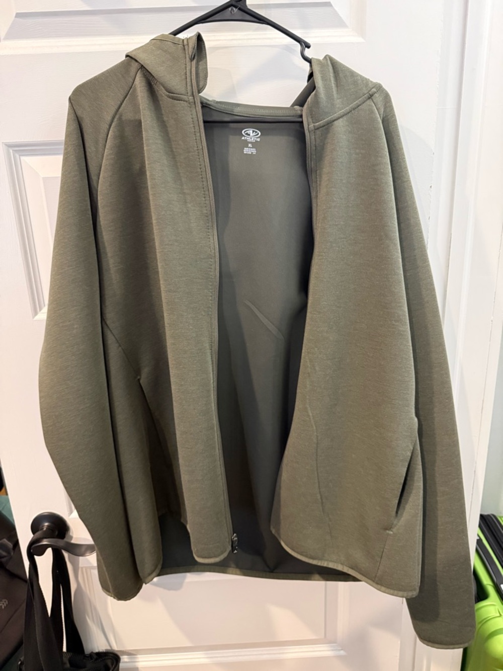 Olive Green Active Zip Jacket